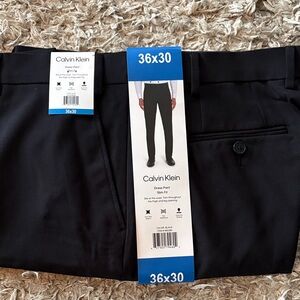 Calvin Klein Classic Black Trousers Mens 36X30